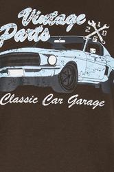 BadRhino Big & Tall Brown 'Vintage Parts' Graphic T-Shirt | BadRhino 7