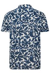 JACK & JONES Big & Tall Blue Sun Print Resort Shirt
