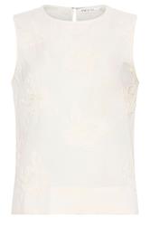 M&Co Ivory White Floral Embroidered Cotton Vest Top | M&Co 6