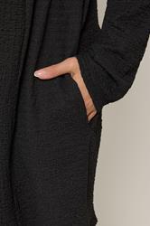 YOURS Plus Size Black Bubble Textured Blazer | Yours Clothing 4