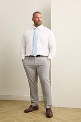 BadRhino Tailoring Big & Tall Grey Plain Suit Trousers | BadRhino 3