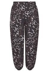 LIMITED COLLECTION Plus Size Brown leopard Balloon Trousers | Yours Clothing 5