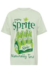 PixieGirl Petite Women's Green 'Enjoy Sprite' Slogan Cotton T-Shirt | PixieGirl 1