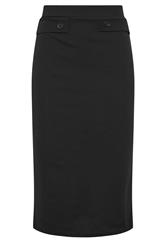 M&Co Black Button Detail Midi Skirt | M&Co 5