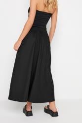 PixieGirl Petite Women's Black Poplin Cotton Maxi Skirt | PixieGirl 2