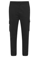 BadRhino Big & Tall Black Essential Cargo Joggers | BadRhino 1
