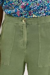 M&Co Khaki Green Tie Hem Trousers | M&Co 5