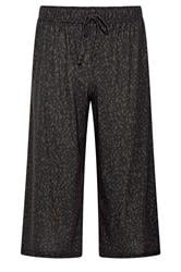 M&Co Petite Brown Animal Print Wide Leg Culottes