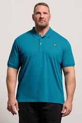 LYLE & SCOTT Big & Tall Lagoon Blue Core Polo Shirt | BadRhino 1