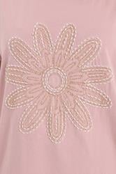 YOURS Plus Size Pink Beaded Daisy T-Shirt | Yours Clothing 4
