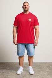 BadRhino Big & Tall Red England Crest T-Shirt | BadRhino 1