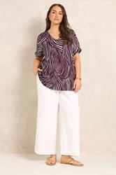 EVANS Plus Size Berry Red Crinkle Top | Evans 1