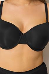 YOURS Plus Size Black Moulded Underwired New T-Shirt Bra | Yours Clothing 6