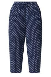 M&Co Navy Blue Dobby Cropped Trousers | M&Co 5