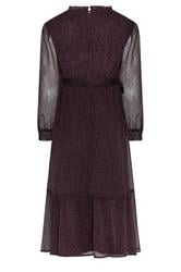 M&Co Petite Purple Ditsy Long Sleeve Midi Dress | M&Co  6