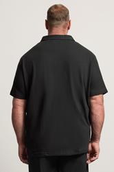 BadRhino Big & Tall Black Revere Jersey Shirt | BadRhino 2