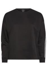 Evans Black Evans Sports Stripe Sweatshirt 5
