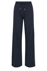 LTS Tall Women's Navy Blue Pipe Detail Cotton Wide Leg Joggers | Long Tall Sally 5