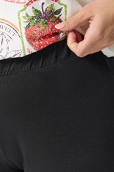 YOURS Plus Size Black Flared Leggings | Yours Clothing 5