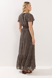 LTS Tall Women's Brown Leopard Print Maxi Dress | Long Tall Sally 2