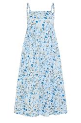 PixieGirl Petite Baby Blue Ditsy Floral Midi Dress