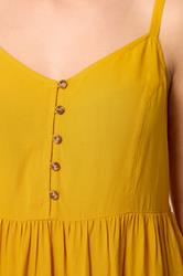YOURS Plus Size Yellow Strappy Midi Sundress | Yours Clothing 4