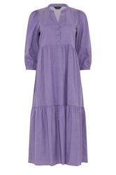 M&Co Purple Fine Stripe Tiered Maxi Dress