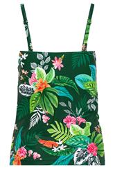 M&Co Green Tropical Print Tankini Top | M&Co 6