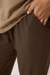 PixieGirl Petite Women's Chocolate Brown Harem Trousers | PixieGirl 5
