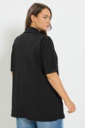 YOURS Plus Size Black Short Sleeve Blazer | Yours Clothing 4