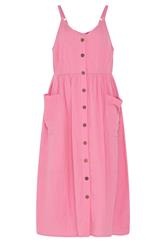 YOURS Curve Pink Cheesecloth Strappy Maxi Dress