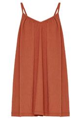 YOURS Curve Orange Crinkle Cami Vest Top