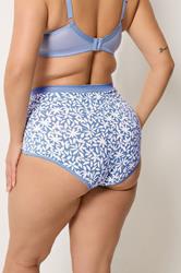 YOURSET 5 PACK Plus Size Blue Leaf Print Full Briefs | Yours Clothing 4
