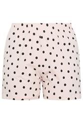 YOURS Plus Size Pink Polka Dot Pyjama Shorts | Yours Clothing 5