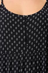 YOURS Plus Size Black Tiered Maxi Dress | Yours Clothing 4