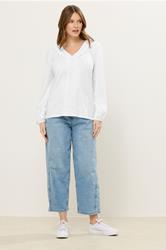 M&Co White Frill Detail Cotton Blouse | M&Co 2