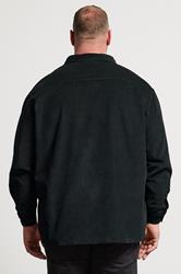 BadRhino Big & Tall Black Corduroy Overshirt | BadRhino 4