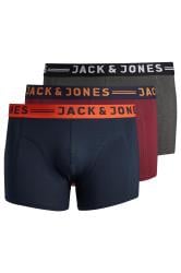 JACK & JONES Red 3 Pack Trunks