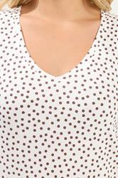 YOURS Plus Size Ivory White Polka Dot Vest Top | Yours Clothing 4