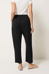 M&Co Black Cropped Hareem Trousers | M&Co 2