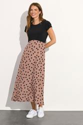M&Co Black 2 In 1 Spot Print Maxi Dress | M&Co 1