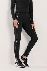 LTS Tall Set Women's Black Cotton Active Piped Long Sleeve Top & Leggings | Long Tall Sally 6