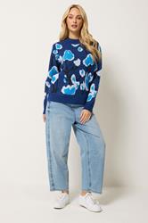 M&Co Blue Woodland Pattern Jumper | M&Co 1