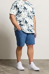JACK & JONES Big & Tall Blue Denim Shorts | BadRhino 3