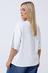 LIMITED COLLECTION Plus Size White Floral Print T-Shirt | Yours Clothing 2