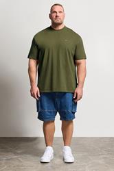 BadRhino Big & Tall Khaki Green Heavyweight T-Shirt | BadRhino 1