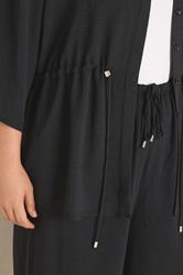 EVANS Plus Size Black Collared Shacket | Evans 5