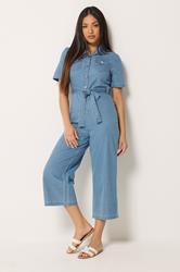 M&Co Petite Blue Denim Jumpsuit | M&Co 1