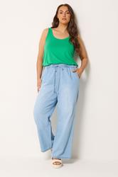 YOURS Plus Size Green Core Vest Top | Yours Clothing 1