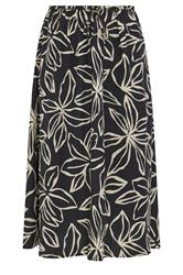 YOURS Plus Size Black Floral Textured Maxi Skirt | Yours Clothing 5